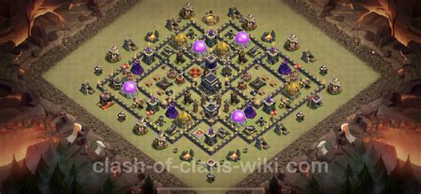 coc th9 war base anti 2 star